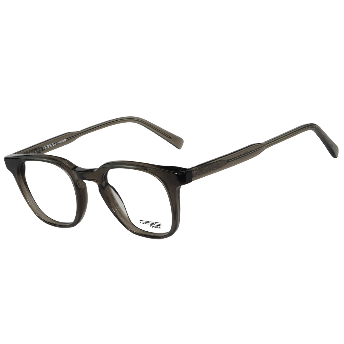Óculos de grau Gassi Levy - Cinza Transparente