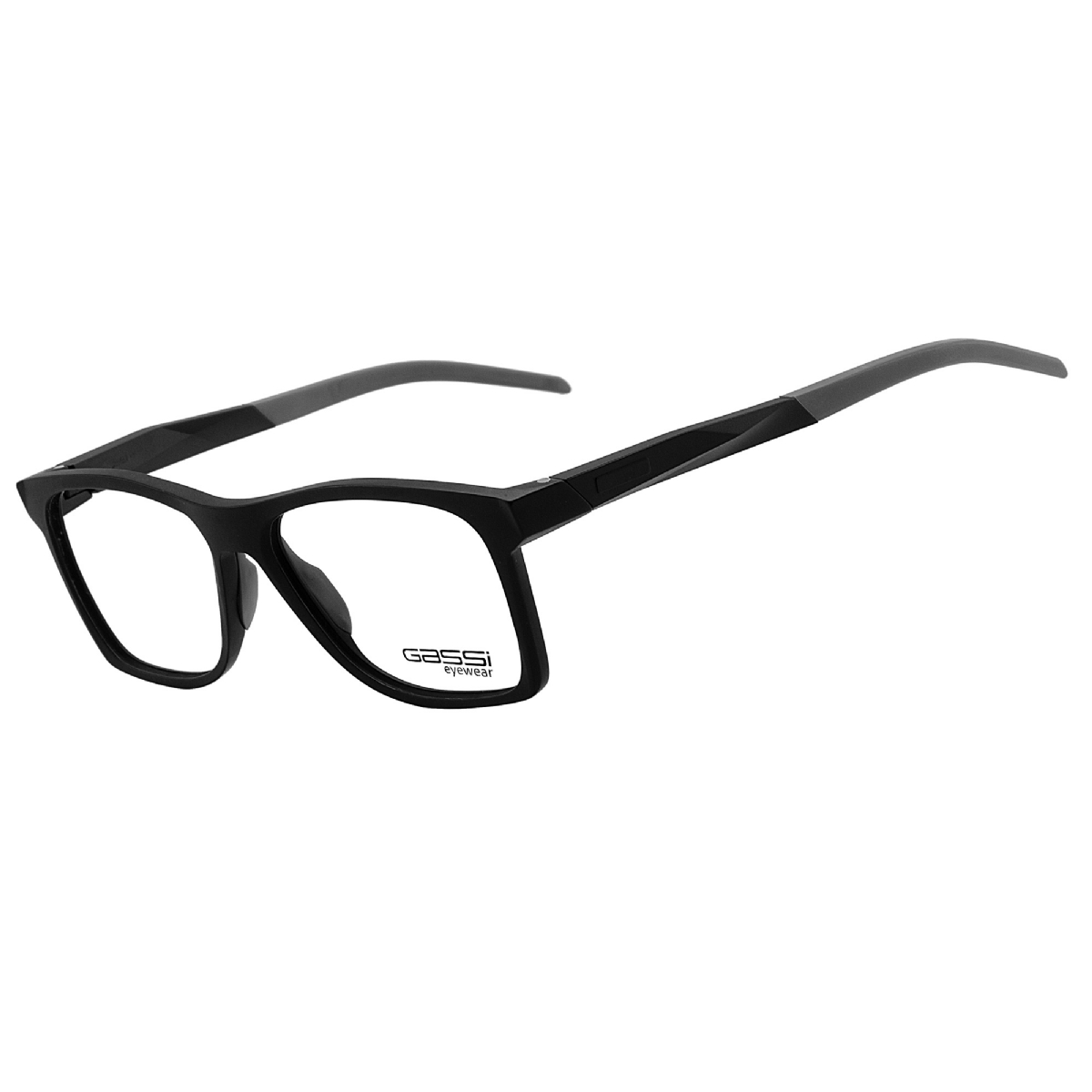 Óculos de grau Gassi Luke - Preto/Cinza