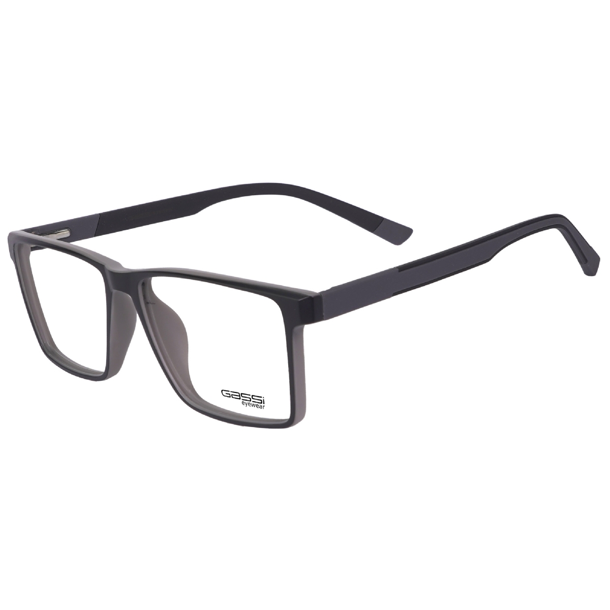 Óculos de grau Gassi Jô - Cinza / Preto