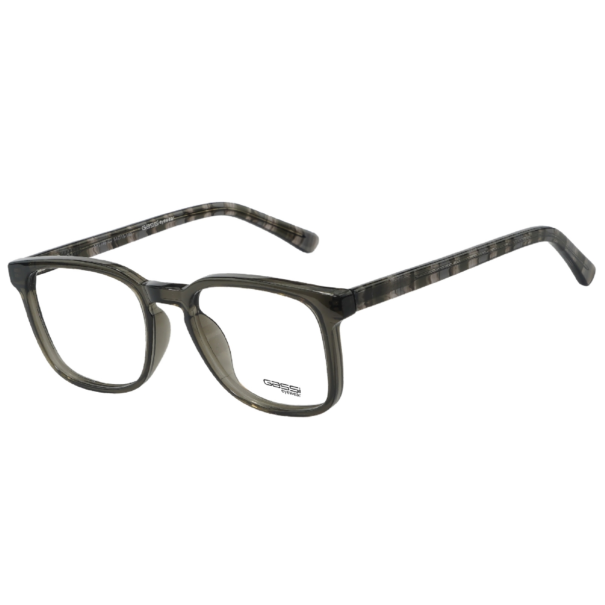 Óculos de grau Gassi Rapha - Cinza Transparente