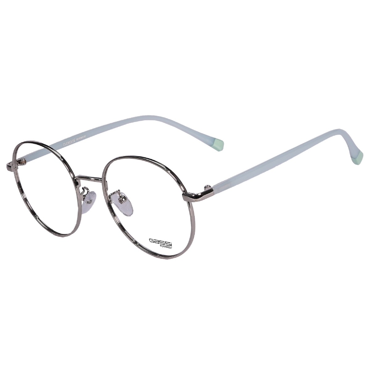 Óculos de grau Gassi Teens - Prata / Verde