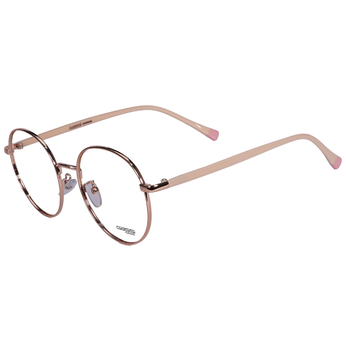 Óculos de grau Gassi Teens - Dourado/Rosa claro