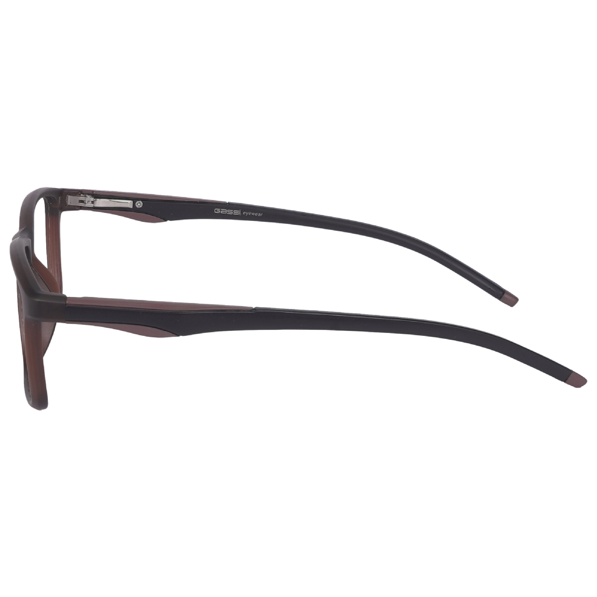 Óculos de grau Gassi Julian Clip on - Preto/ Marrom